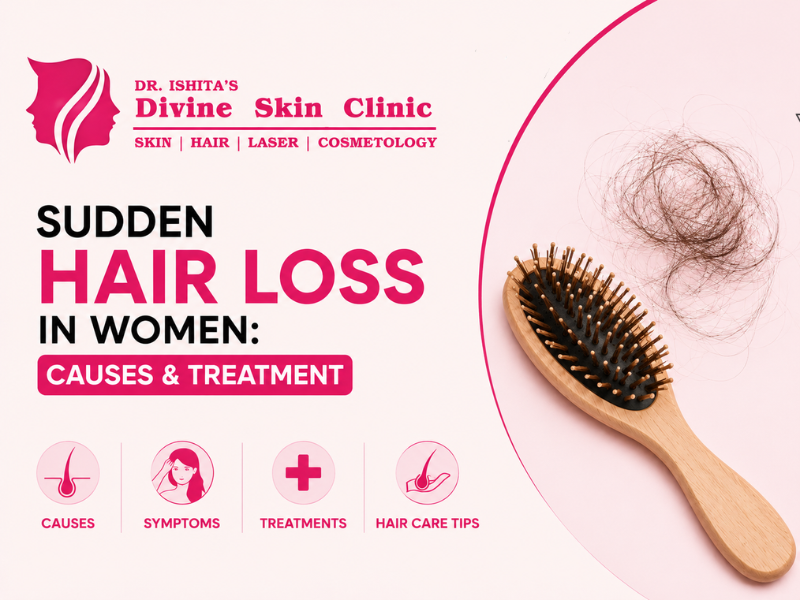 sudden hair loss in women